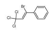 1-bromo-3,3,3-trichloro-1-phenyl-propene Structure