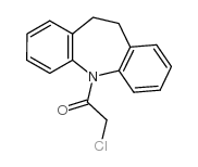 2-氯-1-(10,11-二氢二苯并[B,F]氮杂平-5-基)-乙酮结构式