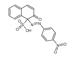 1-(4-nitro-phenylazo)-2-oxo-1,2-dihydro-naphthalene-1-sulfonic acid结构式