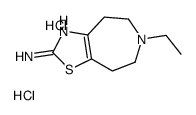 6-ethyl-4,5,7,8-tetrahydro-[1,3]thiazolo[4,5-d]azepin-2-amine,dihydrochloride Structure