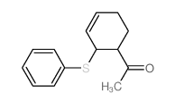 Ethanone, 1-[2-(phenylthio)-3-cyclohexen-1-yl]- Structure