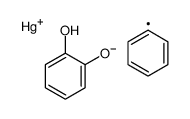 (2-hydroxyphenoxy)-phenylmercury结构式