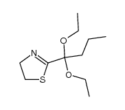 2-(1,1-diethoxy-butyl)-4,5-dihydro-thiazole Structure