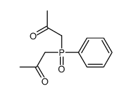 1-[2-oxopropyl(phenyl)phosphoryl]propan-2-one结构式