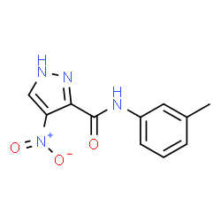 1H-Pyrazole-3-carboxamide,N-(3-methylphenyl)-4-nitro-(9CI) structure