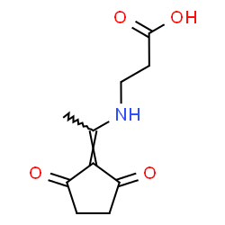 ba-Alanine, N-[1-(2,5-dioxocyclopentylidene)ethyl]- (9CI) Structure