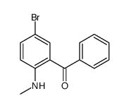 (5-BROMO-2-METHYLAMINO-PHENYL)-PHENYL-METHANONE结构式
