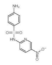 4-amino-N-(5-nitropyridin-2-yl)benzenesulfonamide结构式