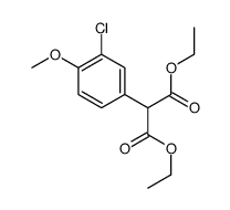 diethyl 2-(3-chloro-4-methoxyphenyl)propanedioate Structure