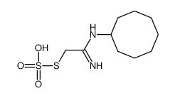 [(1-amino-2-sulfosulfanylethylidene)amino]cyclooctane Structure