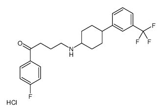 [4-(4-fluorophenyl)-4-oxobutyl]-[4-[3-(trifluoromethyl)phenyl]cyclohexyl]azanium,chloride Structure