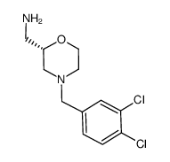 ({(2S)-4-[(3,4-dichlorophenyl)methyl]-2-morpholinyl}methyl)amine结构式