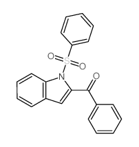 [1-(benzenesulfonyl)indol-2-yl]-phenyl-methanone structure