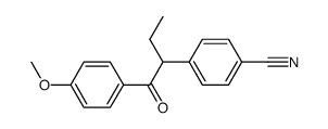 4-[1-(4-methoxy-benzoyl)-propyl]-benzonitrile结构式