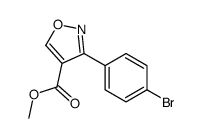 Methyl 3-(4-bromophenyl)-1,2-oxazole-4-carboxylate结构式
