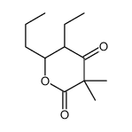 5-Ethyl-3,3-dimethyl-6-propyldihydro-2H-pyran-2,4(3H)-dione结构式