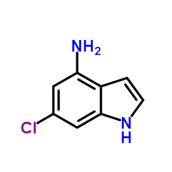 4-氨基-6-氯吲哚结构式