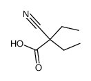 2-Cyano-2-ethylbutanoic acid Structure