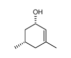 (1S,5S)-3,5-Dimethyl-cyclohex-2-enol结构式