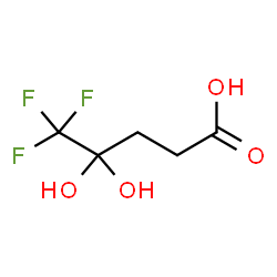 5,5,5-Trifluoro-4,4-dihydroxypentanoic acid结构式