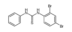 N-(2,4-dibromo-phenyl)-N'-phenyl-thiourea结构式