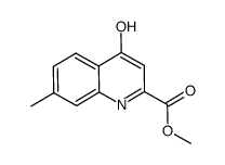 7-methyl-4-hydroxy-2-methoxycarbonylquinoline结构式