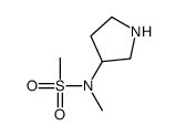 N-methyl-N-pyrrolidin-3-ylmethanesulfonamide结构式