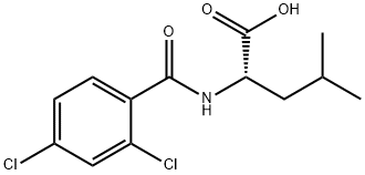 (2S)-2-[(2,4-Dichlorophenyl)formamido]-4-methylpentanoic acid Structure
