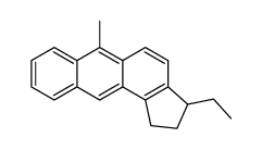 2,3-DIHYDRO-3-ETHYL-6-METHYL-CYCLOPENTA[A]-ANTHRACENE structure