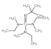 (tert-Butylimino)tris(ethyl(methyl)amino)tantalum structure