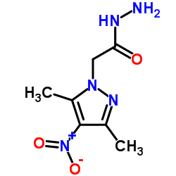 (3,5-DIMETHYL-4-NITRO-PYRAZOL-1-YL)-ACETIC ACID HYDRAZIDE结构式