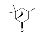 2,6,6-trimethylbicyclo[3.1.1]heptan-4-one结构式