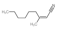 2-Nonenenitrile,3-methyl- Structure