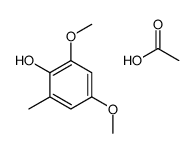 acetic acid,2,4-dimethoxy-6-methylphenol Structure