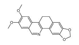 11,12-dihydro-8,9-dimethoxy-2,3-methylenedioxybenzo[c]phenanthridine Structure