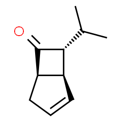 Bicyclo[3.2.0]hept-2-en-6-one, 7-(1-methylethyl)-, (1alpha,5alpha,7alpha)- (9CI)结构式