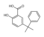 2-hydroxy-5-(2-phenylpropan-2-yl)benzoic acid Structure