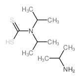 (dipropan-2-ylamino)methanedithioic acid; propan-2-amine结构式