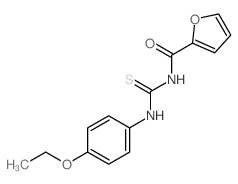 N-[(4-ethoxyphenyl)thiocarbamoyl]furan-2-carboxamide structure