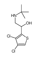 2-(tert-butylamino)-1-(3,4-dichlorothiophen-2-yl)ethanol Structure