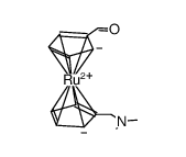 1'-(N,N-dimethylamino)methylruthenocene carboxaldehyde Structure