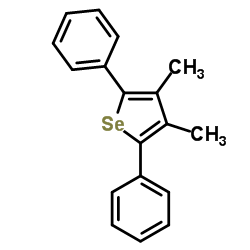 3,4-Dimethyl-2,5-diphenylselenophene Structure