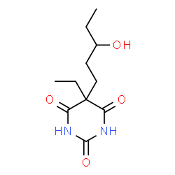 5-Ethyl-5-(3-hydroxypentyl)barbituric acid结构式