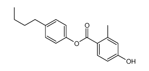 (4-butylphenyl) 4-hydroxy-2-methylbenzoate结构式