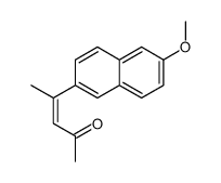 4-(6-methoxynaphthalen-2-yl)pent-3-en-2-one结构式