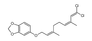 5-(9,9-dichloro-3,7-dimethylnona-2,6,8-trienoxy)-1,3-benzodioxole Structure