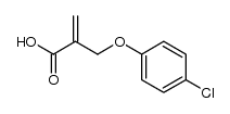 2-((4-chlorophenoxy)methyl)acrylic acid Structure