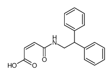 (Z)-3-(2,2-diphenylethylcarbamoyl)acrylic acid Structure