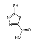 2-sulfanylidene-3H-1,3,4-thiadiazole-5-carboxylic acid结构式