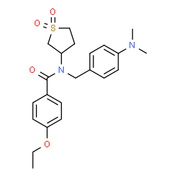 N-[4-(dimethylamino)benzyl]-N-(1,1-dioxidotetrahydro-3-thienyl)-4-ethoxybenzamide结构式
